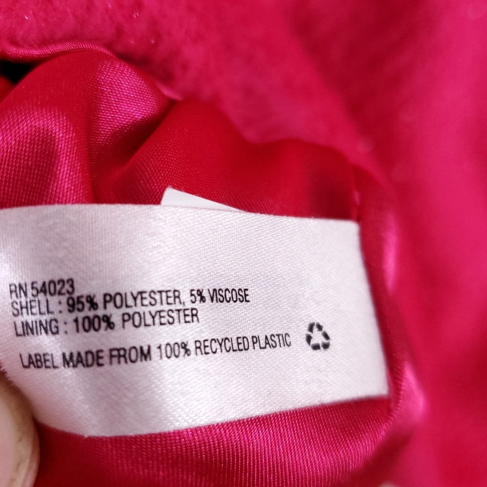 GAP Kids Pink Sparkly Double Breasted Pea Coat - Picture 6 of 7